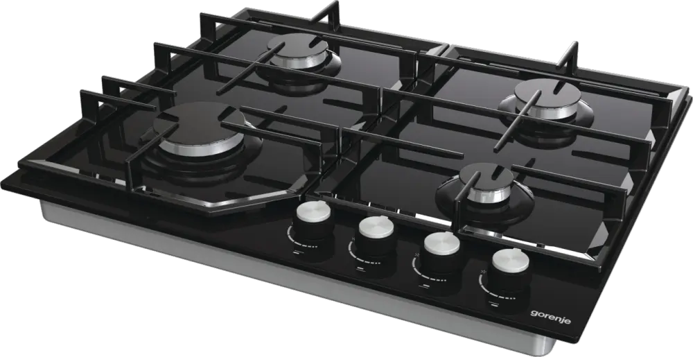 Plită pe Gaz Incorporabilă Gorenje GT 641 KB, Sticlă Neagră Călită [3]