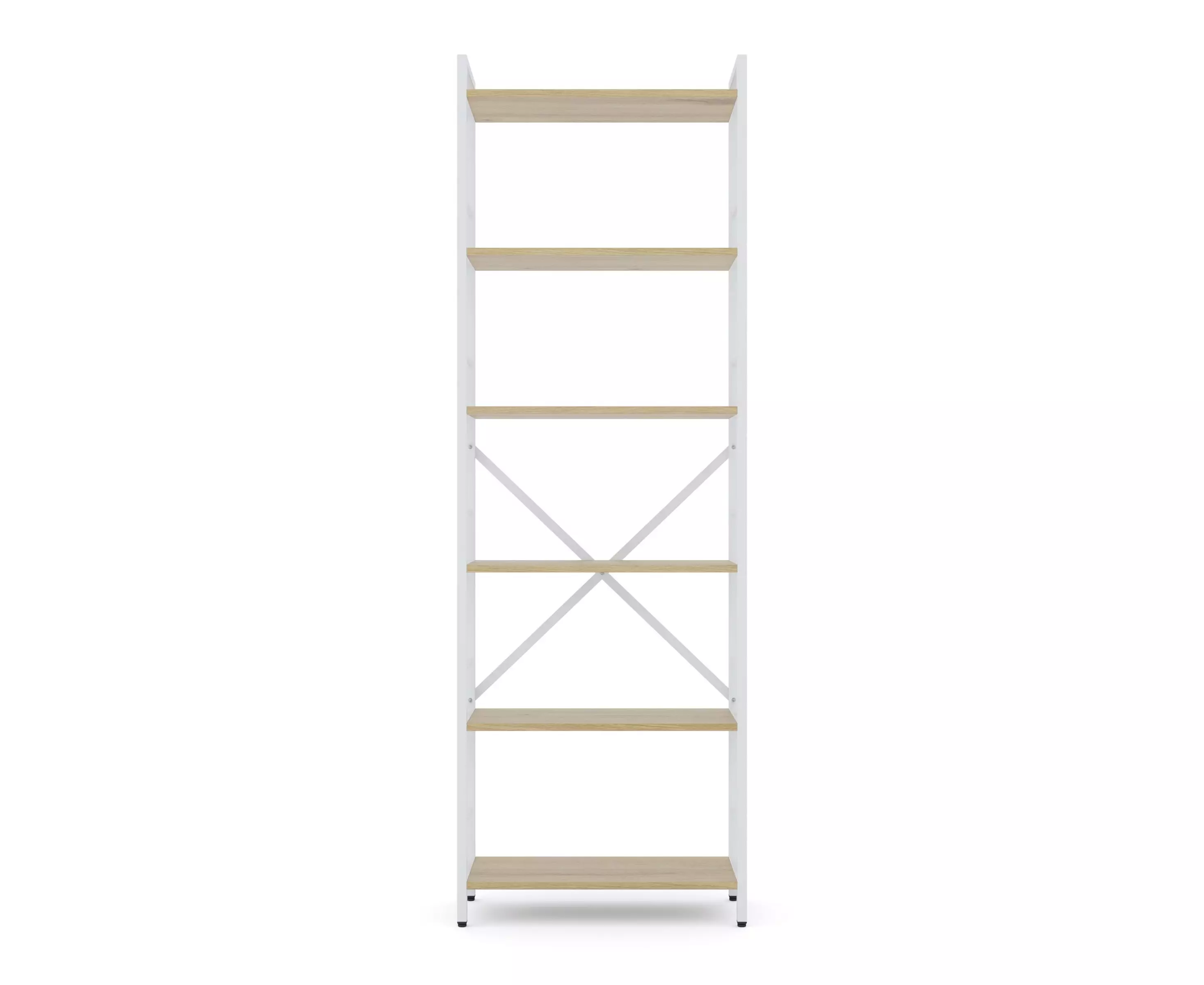 Raft metalic Nex Loft 1800x600x240 mm, 6 rafturi, PAL, White/Oak Artisan – combinație de eleganță și funcționalitate [3]