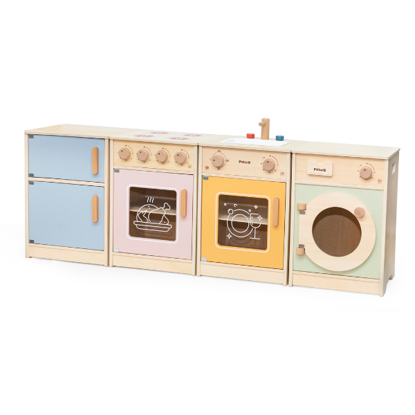 Set de bucătărie din lemn multicolor PolarB / VIGA – Bucurie și imaginație în fiecare detaliu! [1]