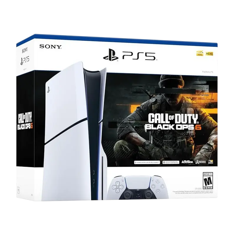 Consolă de jocuri SONY PlayStation 5 Slim Disc Edition + Call of Duty Black Ops 6, Alb [3]