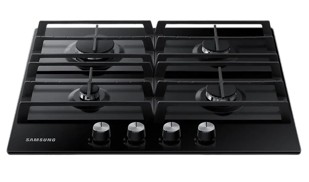 Встраиваемая Газовая Варочная Панель Samsung NA64H3010AK/WT, Черное Стекло с WOK-Конфоркой [3]