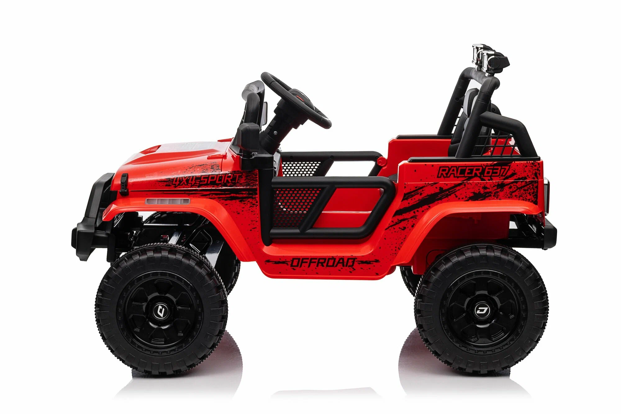Детский электромобиль Jeep Rubicon MX637/2, Красный – стиль и мощь для юных водителей [7]