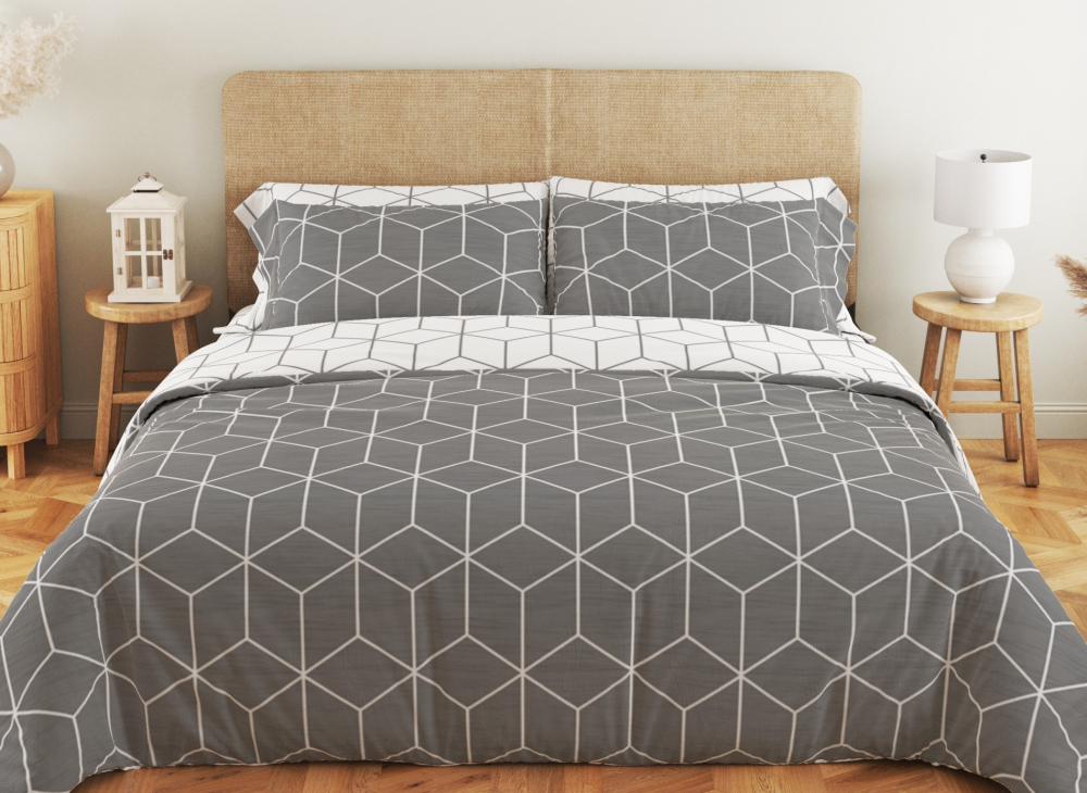 Set de lenjerie pentru pat Relaxe Home Soft Dreams 200 x 220 cm Cube [1]
