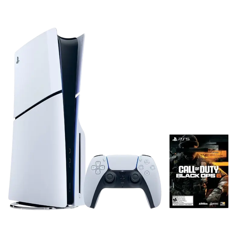 Consolă de jocuri SONY PlayStation 5 Slim Disc Edition + Call of Duty Black Ops 6, Alb [4]