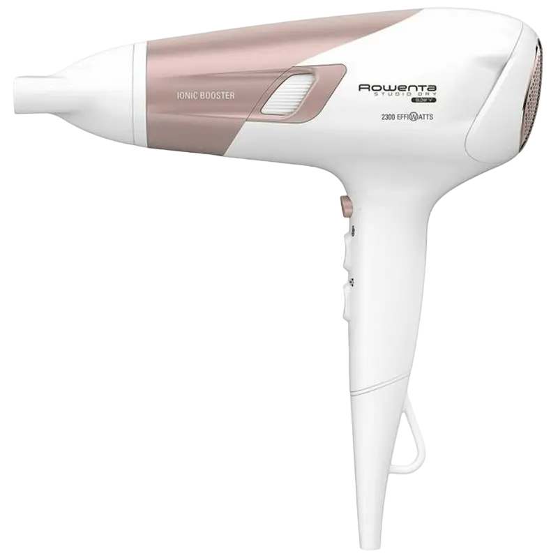 Uscător de păr Rowenta Studio Dry Glow CV5830F0, 2100 W, Alb | Roz [2]