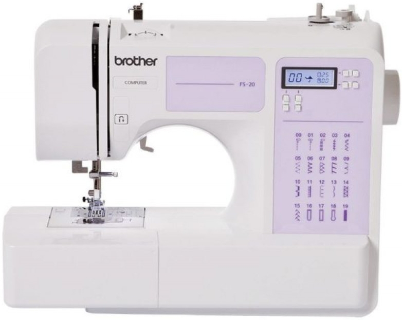 Электронная Швейная Машина Brother FS20s - 17 Программ (Белый с Фиолетовым) [1]