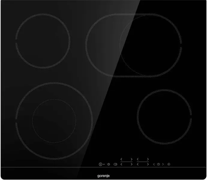 Plită Electrică Incorporabilă Gorenje ECT 643 BSC, Vitroceramică Neagră cu Zonă Ovală și Control Tactil [3]