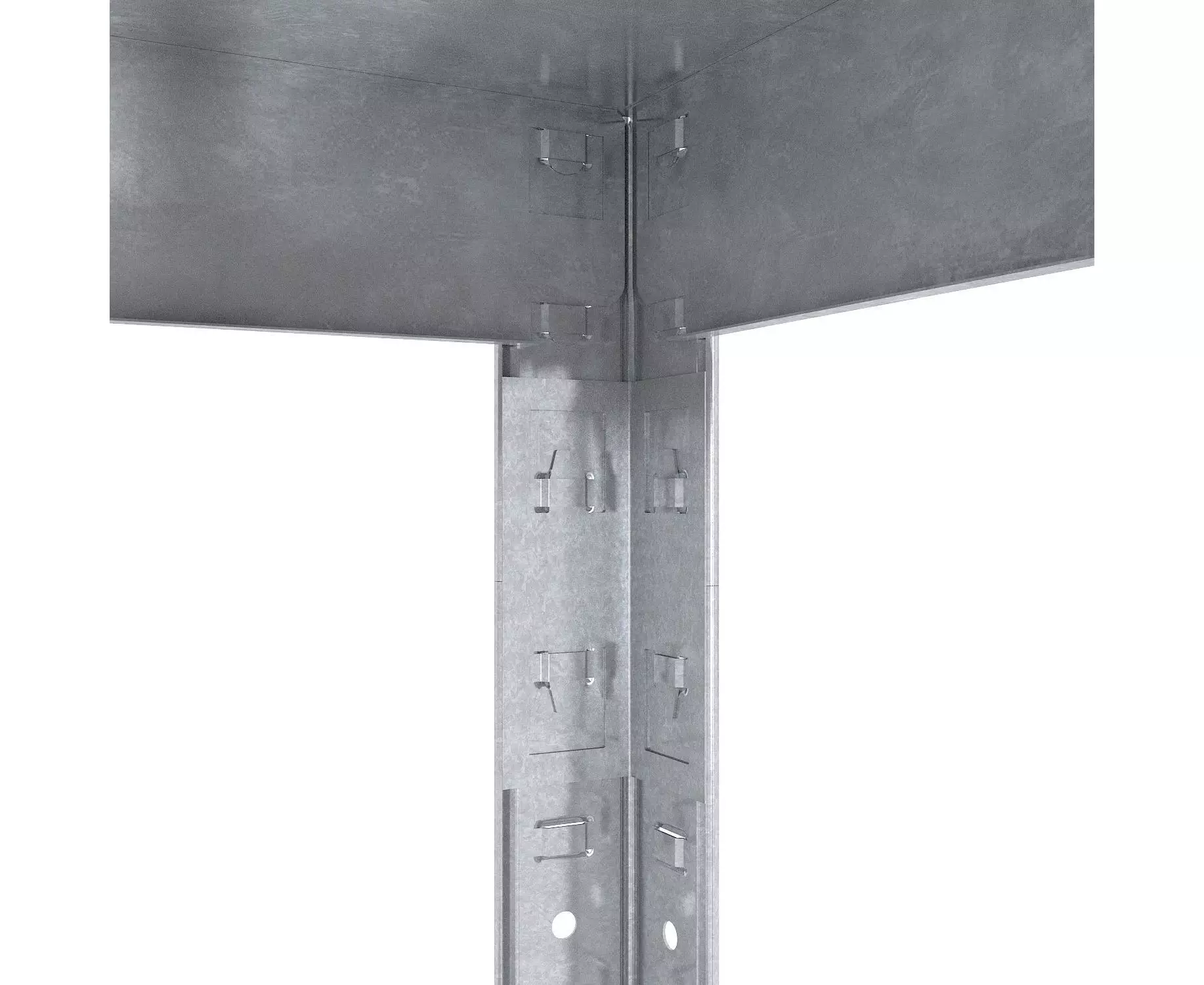 Raft metalic de depozitare Nex Budget 1600x800x400 mm – soluția ideală pentru organizare robustă [5]