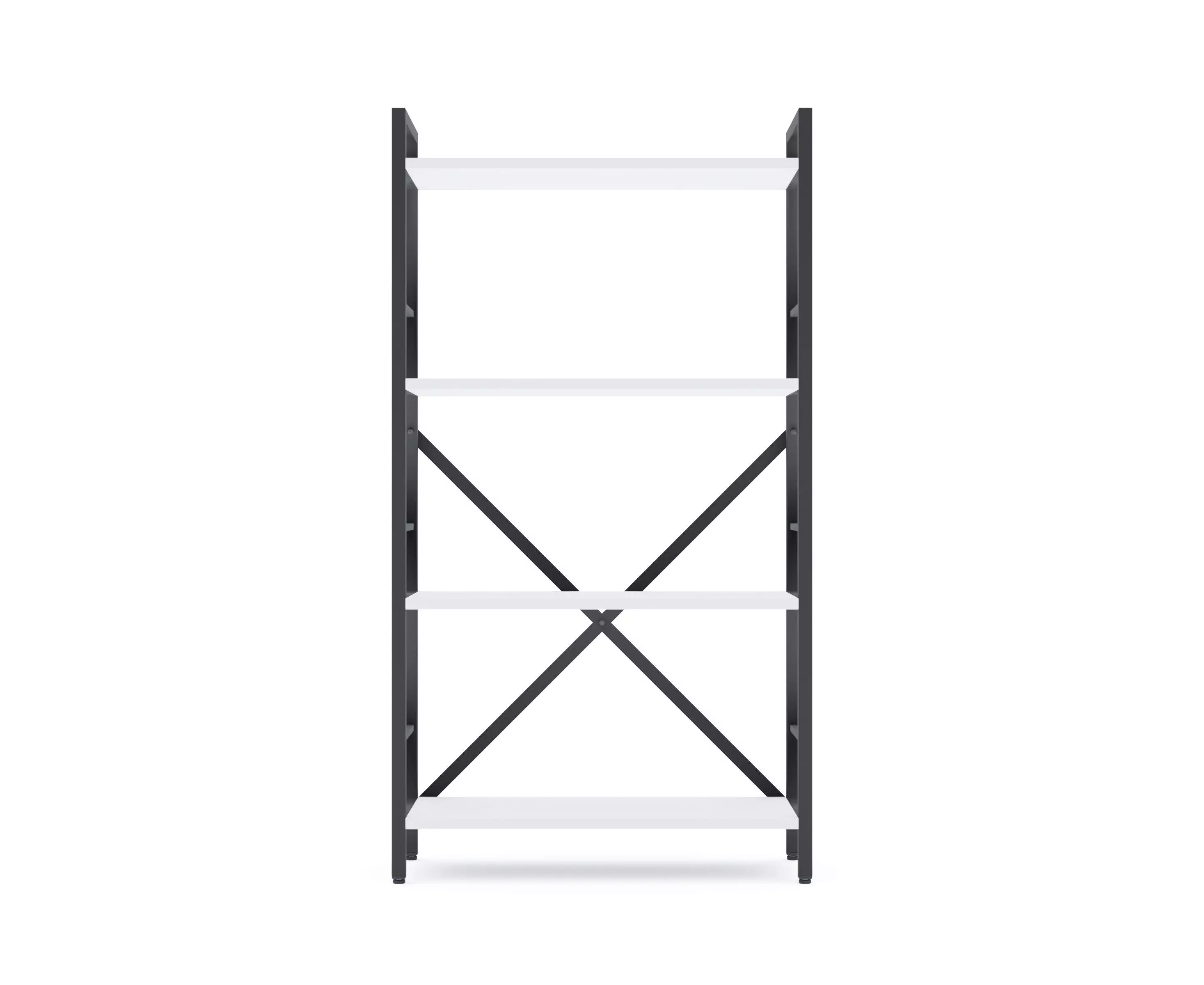 Raft metalic Nex Loft 1100x600x240 mm, 4 rafturi, PAL, Anthracite/White Snow – design modern și funcționalitate înaltă [3]