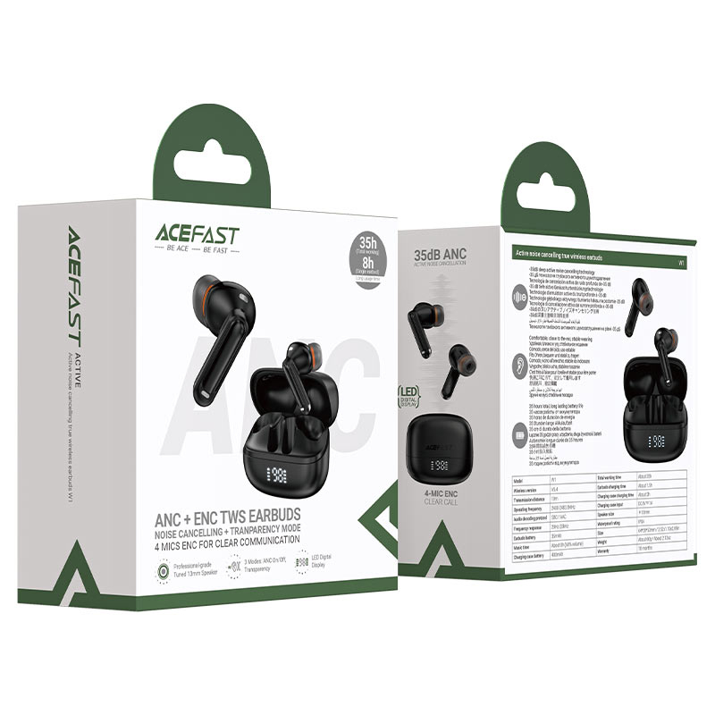 Căști Wireless W1 cu Anulare Activă a Zgomotului – Sunet Clar, Stil Compact, Preț Imbatabil [5]