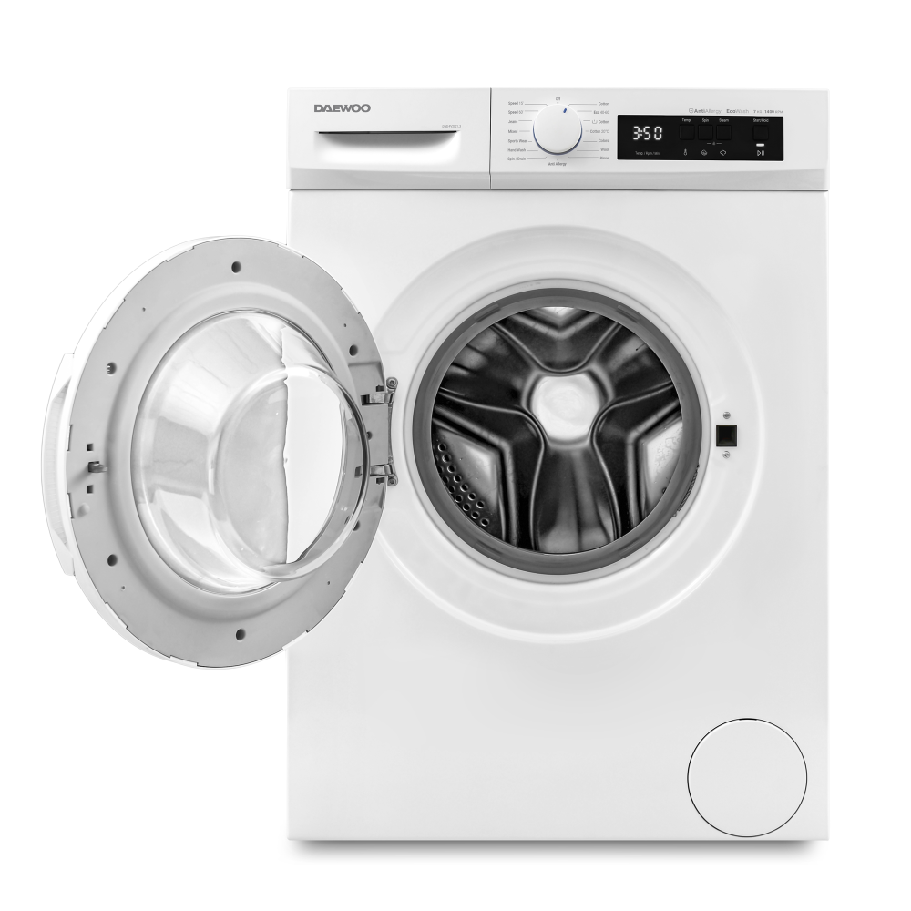Mașină de spălat rufe Daewoo DWD-FV2021-3, 7 kg / 1400 rpm, clasa A, motor inverter, Steam Wash, Drum Clean, 15 programe, Alb [4]