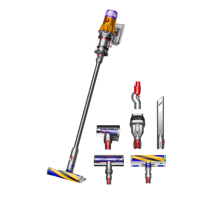 Вертикальный пылесос Dyson V12 Detect Slim Absolute, Желтый | Никель [2]