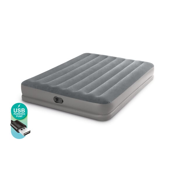 Надувной матрас INTEX «Velur Prestige» 203x152x30 см с USB-насосом FastFill [3]