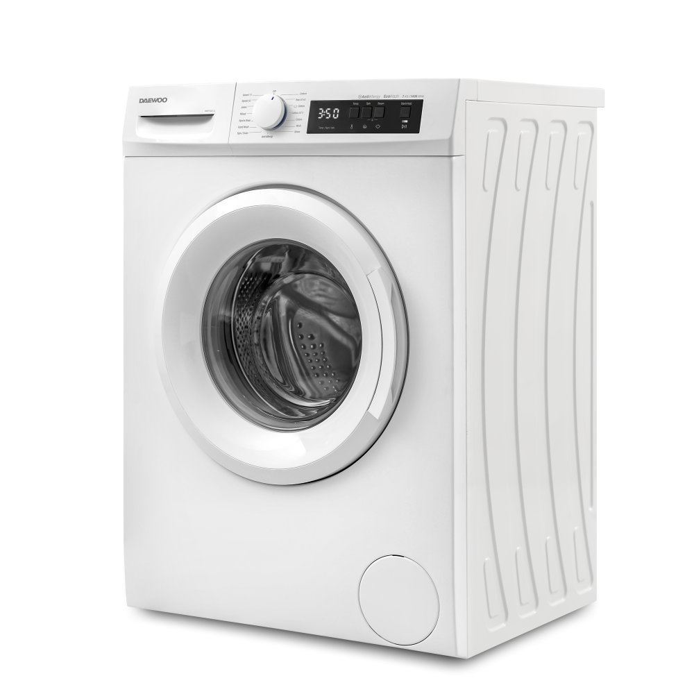 Mașină de spălat rufe Daewoo DWD-FV2021-3, 7 kg / 1400 rpm, clasa A, motor inverter, Steam Wash, Drum Clean, 15 programe, Alb [1]