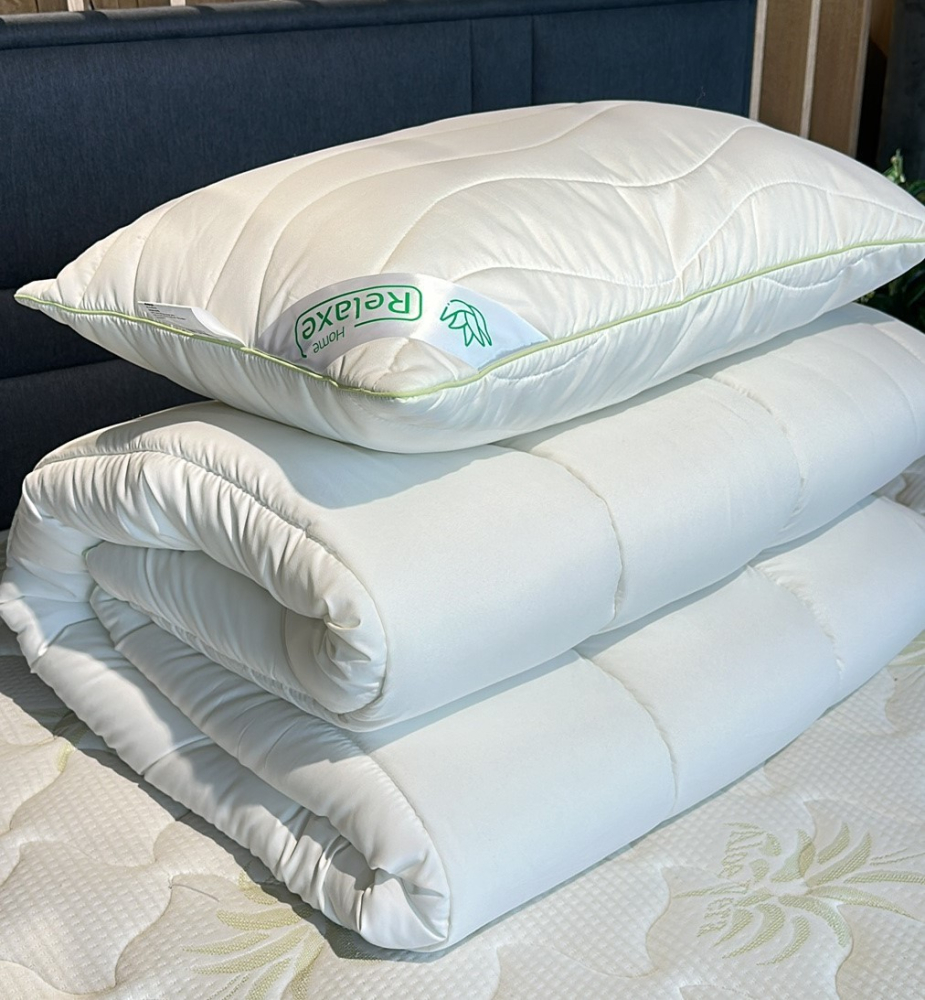 Set Plapuma + 1 pernă Relaxe Home Aloe Vera 145 x 210 cm [1]