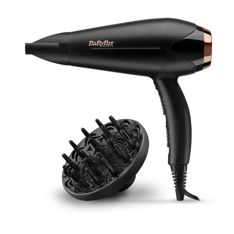 Uscător de păr BaByliss Turbo Shine D570DE, 2200 W, Negru [1]