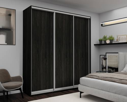 Dulap cu uși glisante Nex Home – PAL, Antracit 300x60x240 cm – Spațiu generos și design sofisticat [1]
