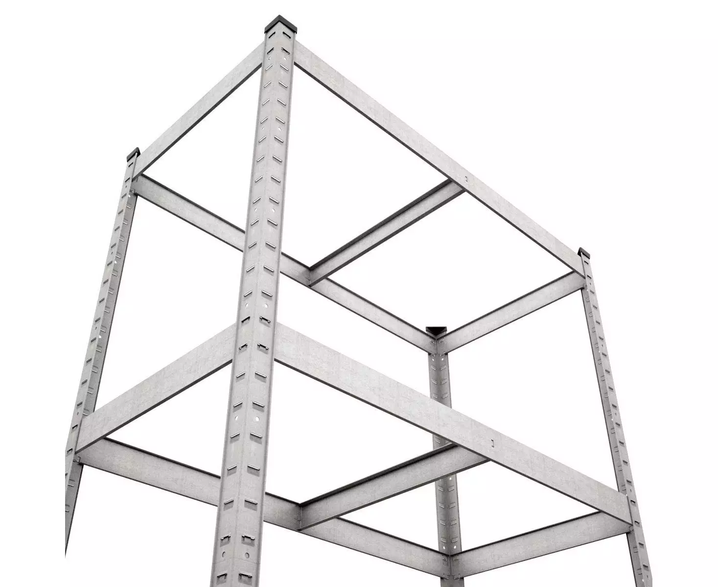 Raft metalic de depozitare Nex Budget 1600x800x400 mm – soluția ideală pentru organizare robustă [2]