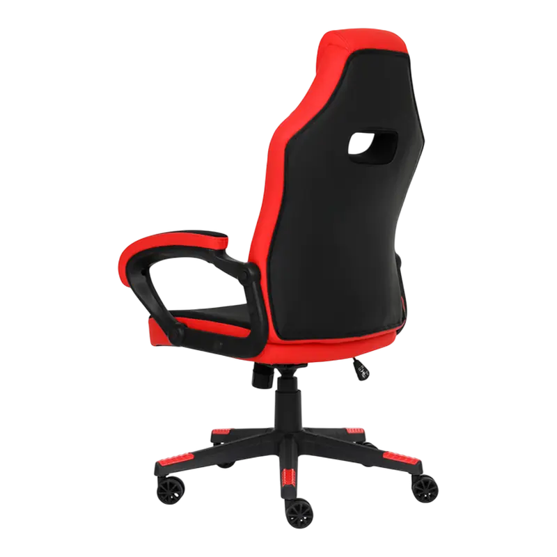 Scaun Gaming HATOR Flash, Țesătură, PU Piele, Negru | Roșu [5]