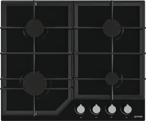 Plită pe Gaz Incorporabilă Gorenje GT 641 KB, Sticlă Neagră Călită [1]