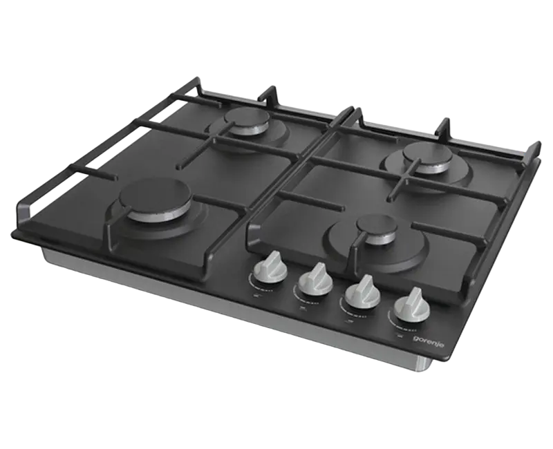 Plită pe Gaz Incorporabilă Gorenje G 641 EXB, Email Negru cu Grătare din Fontă [3]