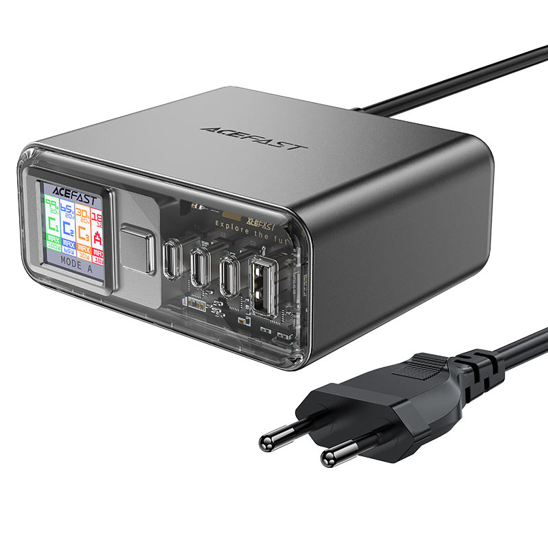 Adaptor desktop PD218W GaN Z4 (3*USB-C + USB-A) gri (UE) – încărcător desktop, 3 porturi, GaN [1]