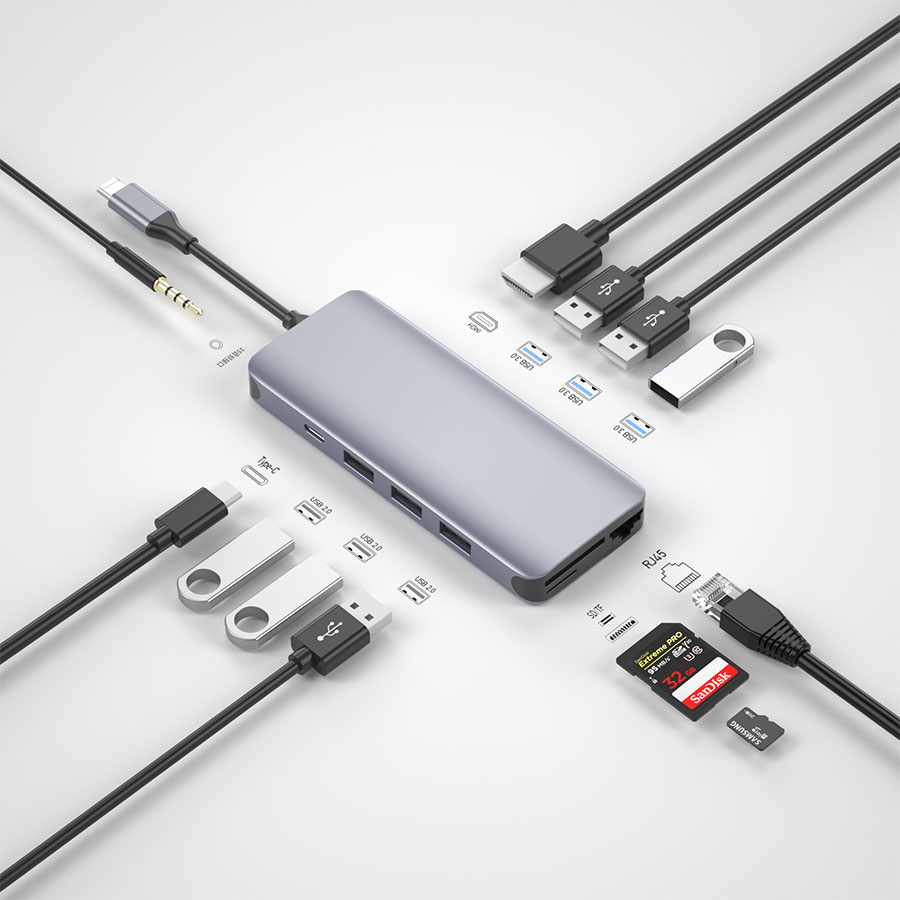 Alpha 12-in-1 Hub – Gri [1]