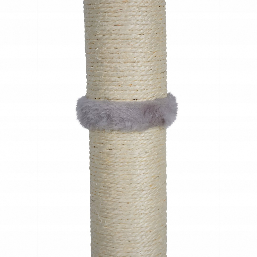 Игровой комплекс для кошек Jumi с платформой, лежанкой и игрушкой, 81x40x40 см, серый [3]