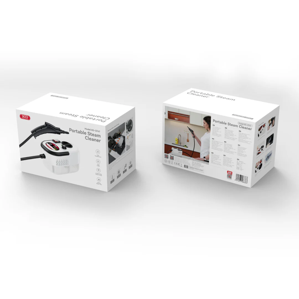 Пароочиститель портативный XO CF47 Smart – Глубокая чистка при 110°C с 6 скоростями и полным набором насадок! [6]