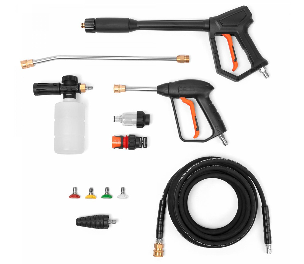 Aparat de spălat cu presiune DAEWOO DAW 725 (3100W, 190 bar, 660 l/h, Motor Brushless, Pompă din aluminiu, Manometru, Furtun 10 m) [8]