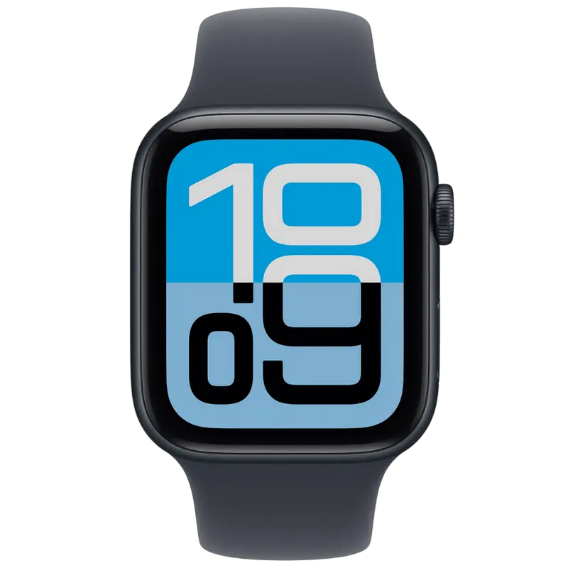Apple Watch SE 3 44mm, carcasă aluminiu, brățară sport Midnight M/L, GPS, Midnight [1]