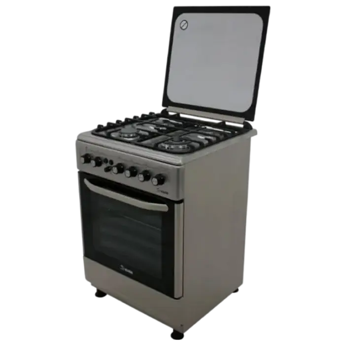 Aragaz Mixt KUBB TDS7302MGALtVss Lux FFD, Plită pe Gaz, Cuptor Electric 64L, Grătare Fontă, Inox [2]