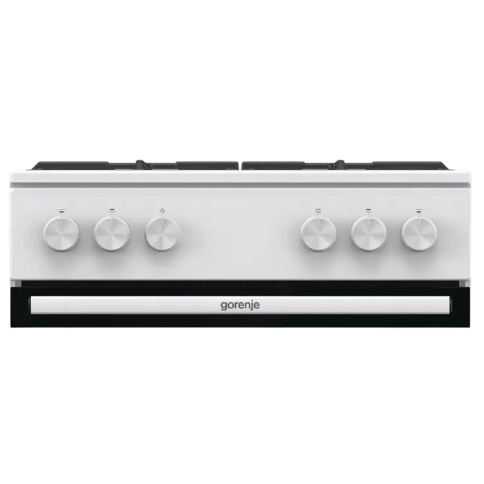 Aragaz pe gaz Gorenje GG6A10WFFM, Cuptor pe Gaz 72L, Grătare Fontă, Clasa A, Alb [3]