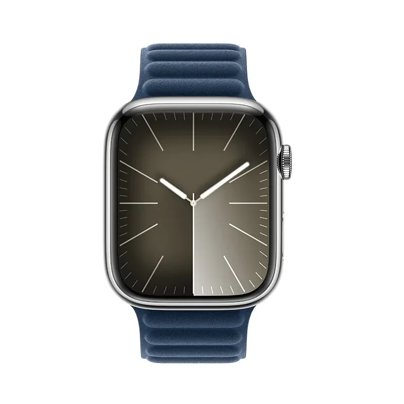AS100 Brățară magnetică din material textil țesut pentru iWatch (42/44/45/49 mm), albastru pacific [1]
