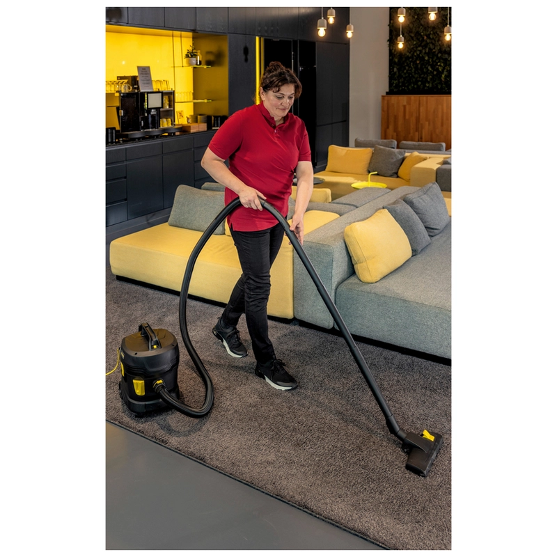 Aspirator profesional uscat Kärcher T 11/1 Classic Adv Re!Plast Go!Further (850 W, 11 L, 235 mbar, Silențios 61 dB, Cablu 12 m, 10 saci fleece, Ediție Limitată Negru) [5]