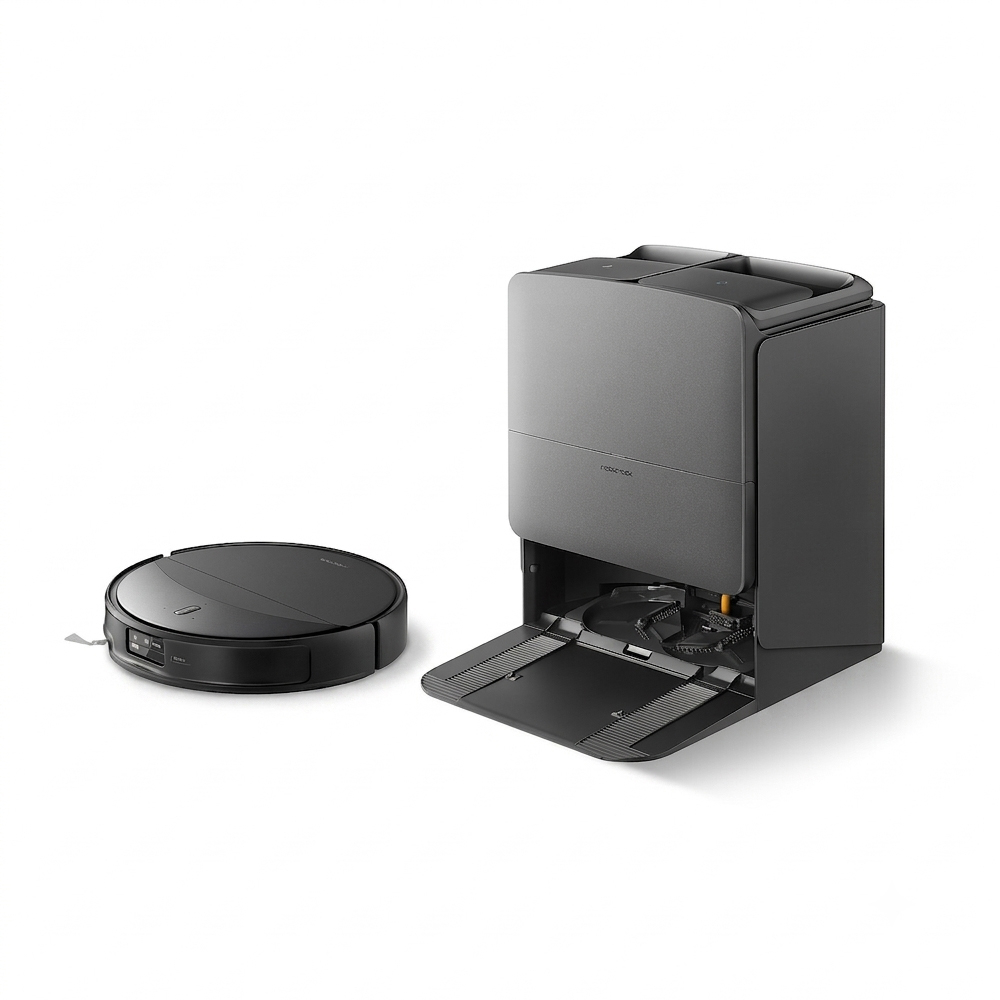 Aspirator robot cu stație multifuncțională Roborock Saros 20X (36000 Pa, 6400 mAh, Navigație StarSight 2.0, AdaptiLift 3.0, Spălare cu mopuri rotative, Negru) [3]