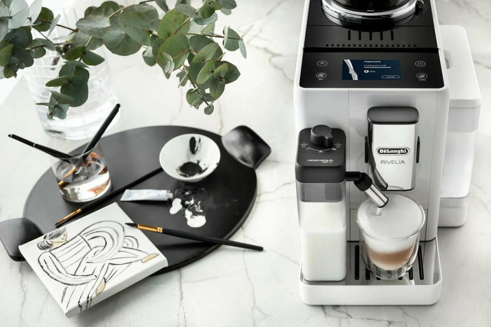 Automat de cafea DeLonghi Rivelia Perfetto EXAM440.55.W, Alb [7]