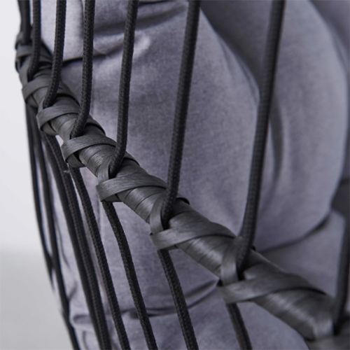 Balansoar suspendat de tip cocon JAMIE Black – Relaxare ergonomicã și confort premium [2]