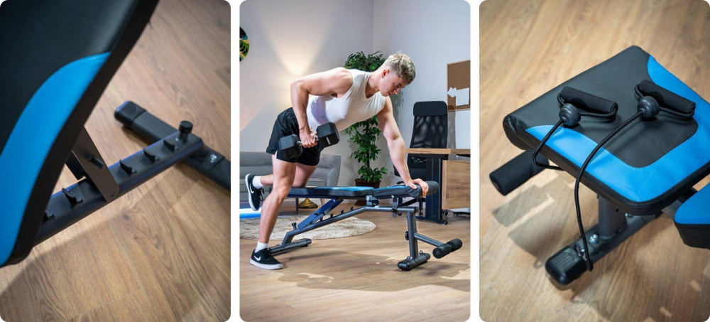 Bancă pliabilă pentru fitness și forță Thunder QUICK [9]