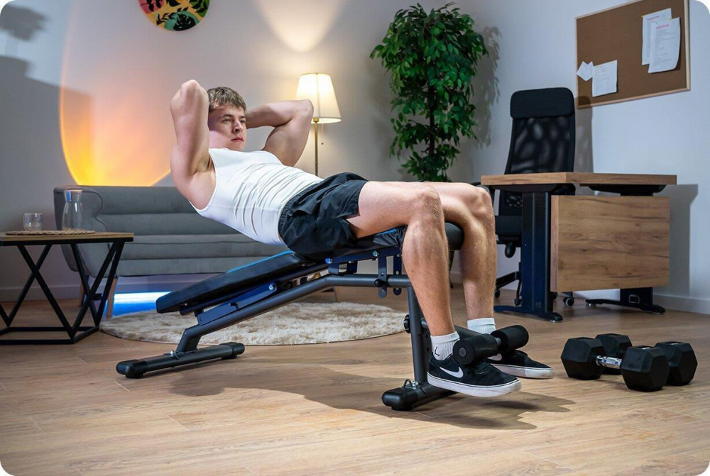 Bancă pliabilă pentru fitness și forță Thunder QUICK [7]
