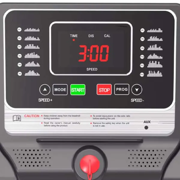 Bandă de alergare electrică Bodyfit Z2000 – Motor 2 CP, viteză până la 12,8 kmh + înclinație manuală 3 trepte [3]
