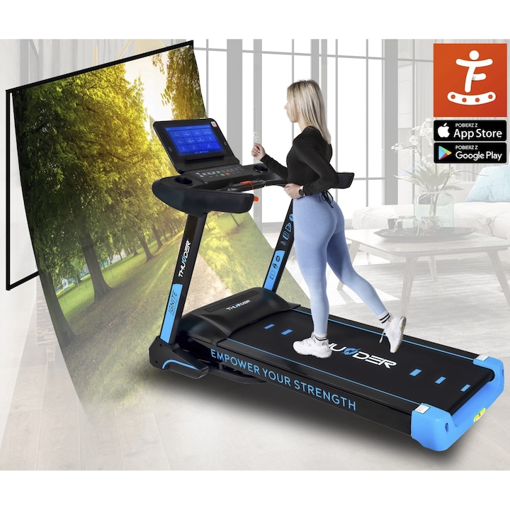 Электрическая беговая дорожка THUNDER IGNITE-S-TFT Black – Профессиональная производительность для тренировок дома или в зале [2]
