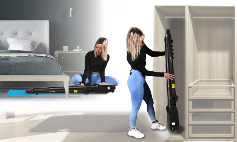 Электрическая беговая дорожка THUNDER IMPACT-BLACK — Мощность и комфорт для домашних тренировок [2]