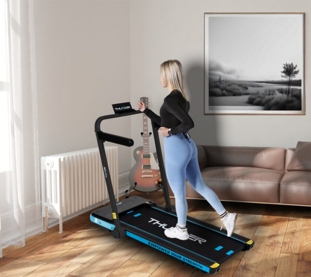 Banda de alergare electrica THUNDER IMPACT, Bluetooth, viteza maxima 12km/h, maxima suportata 130kg, Blue [5]