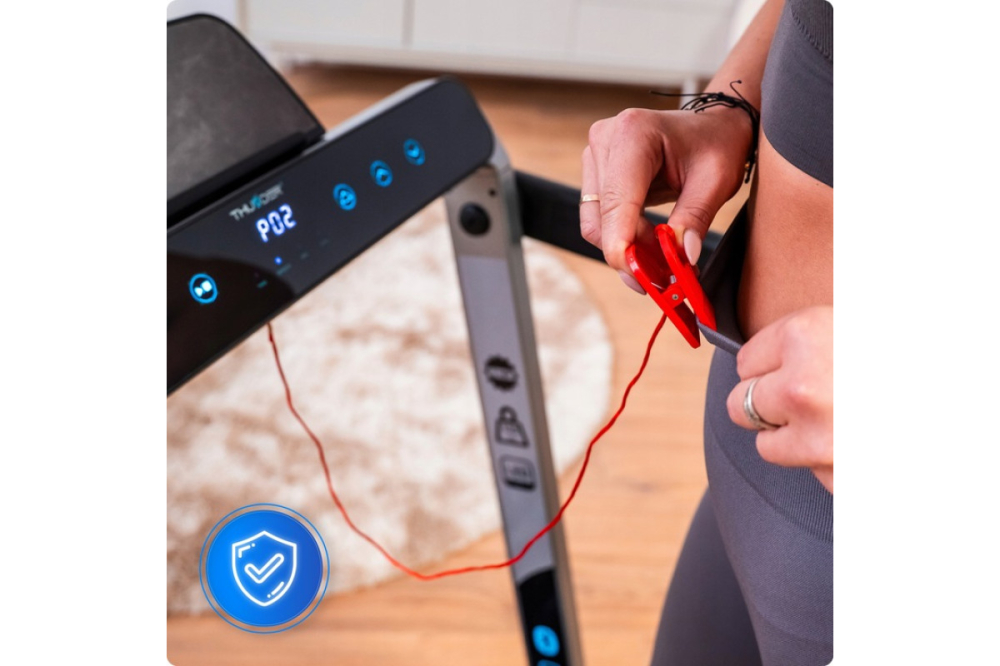 Banda de alergare electrică THUNDER RACE-SILVER – Fitness puternic acasă până la 14 kmh cu sarcină maximă 130 kg! [7]