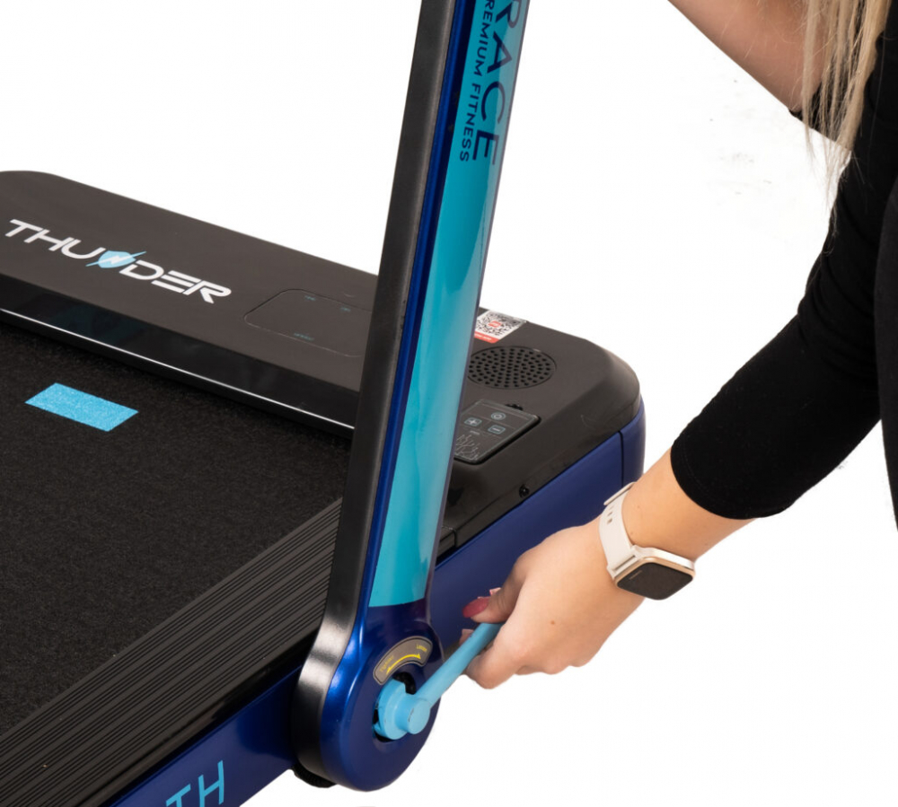 Banda de alergare electrica THUNDER RACE, Viteza maxima 14km/h, maxima suportata 130kg, Blue [3]