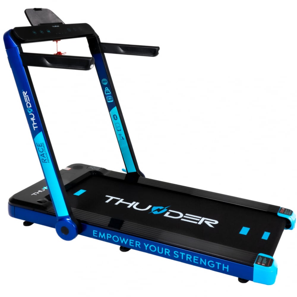 Banda de alergare electrica THUNDER RACE, Viteza maxima 14km/h, maxima suportata 130kg, Blue [1]
