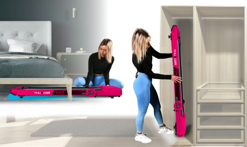 Беговая дорожка THUNDER® RACE-PINK — Элегантность и мощность для домашних тренировок [5]