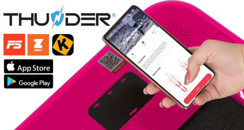 Беговая дорожка THUNDER® RACE-PINK — Элегантность и мощность для домашних тренировок [3]