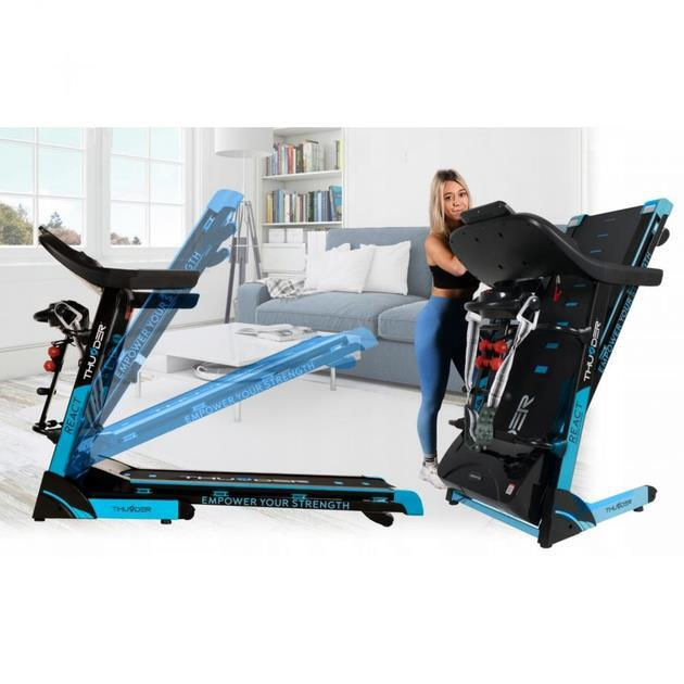 Электрическая беговая дорожка THUNDER® REACT-DS-BLACK – мощь, надёжность и тренировки профессионального уровня! [3]